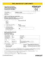 Preview for 2 page of Stanley GT18B01 User Manual