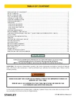 Preview for 3 page of Stanley GT18B01 User Manual