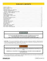 Preview for 3 page of Stanley GTR20B01 User Manual