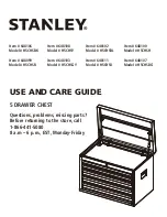 Stanley H5CHSBK Use And Care Manual preview