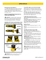 Предварительный просмотр 11 страницы Stanley HGE12 User Manual