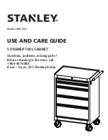 Предварительный просмотр 1 страницы Stanley HMT-275S Use And Care Manual