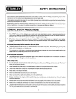 Preview for 3 page of Stanley HP05 Safety, Operation, Maintenance & Repair Manual