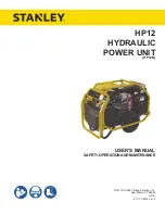 Stanley HP12 Series User Manual preview