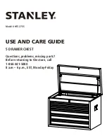 Предварительный просмотр 1 страницы Stanley HTC-275S Use And Care Manual