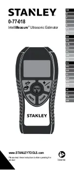 Stanley IntelliMeasure 0-77-018 User Manual preview