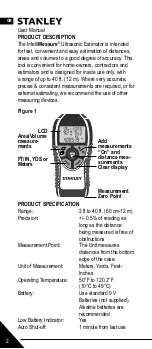 Preview for 2 page of Stanley IntelliMeasure 0-77-018 User Manual