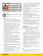 Предварительный просмотр 5 страницы Stanley IW12 User Manual