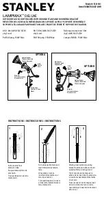 Предварительный просмотр 1 страницы Stanley LAMPMAX DELUXE Quick Start Manual