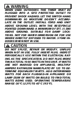 Preview for 9 page of Stanley LIGHTTIMER SELECT TWIN TM501 Instructions Manual