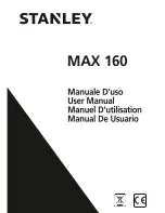 Preview for 1 page of Stanley MAX 160 User Manual