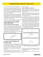 Preview for 20 page of Stanley MB556 User Manual