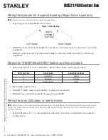 Предварительный просмотр 10 страницы Stanley MC521 Pro Installation And Operation Manual