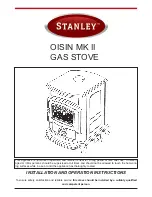 Preview for 1 page of Stanley OISIN MK II Installation And Operation Instructions Manual