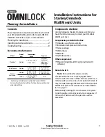 Stanley Omnilock OM500 Installation Instructions Manual preview