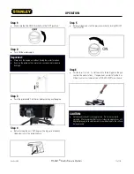 Предварительный просмотр 11 страницы Stanley P2350S Owner'S Manual