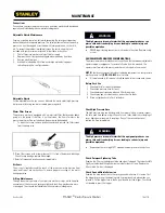 Предварительный просмотр 15 страницы Stanley P2350S Owner'S Manual