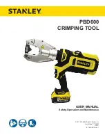 Stanley PBD600 User Manual preview