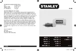 Предварительный просмотр 1 страницы Stanley PIUSB Instruction Manual