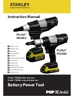 Preview for 1 page of Stanley PROSET PB3400 Instruction Manual