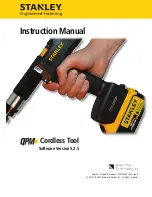 Предварительный просмотр 1 страницы Stanley QPM CORDLESS TOOL Instruction Manual