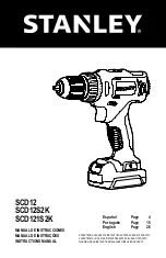 Stanley SCD12 Instruction Manual предпросмотр