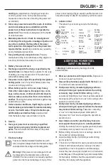 Preview for 21 page of Stanley SCD20 Instruction Manual