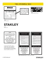 Preview for 6 page of Stanley SD67 User Manual