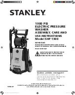 Stanley SHP 1900 Assembly, Care And Use Instructions preview
