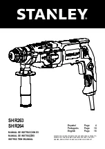 Stanley SHR263 Instruction Manual предпросмотр