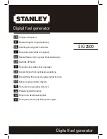 Предварительный просмотр 1 страницы Stanley SIG 2500 Original Instructions Manual