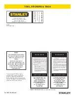 Preview for 6 page of Stanley SK47 User Manual