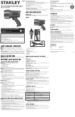 Stanley SL3HS Instruction Manual preview