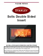 Предварительный просмотр 1 страницы Stanley Solis 80cm Single Sided Insert I80SS Installation And Operating Instructions Manual