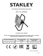 Stanley ST-11T-CPH-E User'S Manual And Operating Instructions предпросмотр