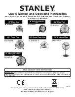 Предварительный просмотр 1 страницы Stanley ST-12F-DDF-E User'S Manual And Operating Instructions