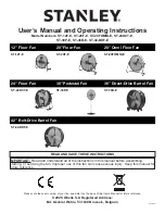 Предварительный просмотр 9 страницы Stanley ST-12F-E User'S Manual And Operating Instructions