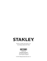 Предварительный просмотр 24 страницы Stanley ST-12F-E User'S Manual And Operating Instructions