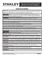 Предварительный просмотр 34 страницы Stanley ST-12F-E User'S Manual And Operating Instructions