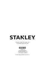 Предварительный просмотр 40 страницы Stanley ST-12F-E User'S Manual And Operating Instructions