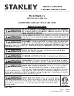 Preview for 1 page of Stanley ST-221A-120 User'S Manual & Operating Instructions