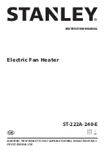 Предварительный просмотр 1 страницы Stanley ST-222A-240-E Instruction Manual