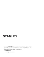 Preview for 48 page of Stanley ST-302-231-E Instruction Manual