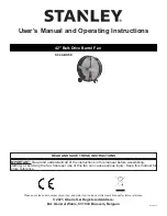 Stanley ST-42-BDF-E User'S Manual And Operating Instructions предпросмотр