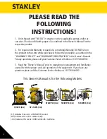 Предварительный просмотр 4 страницы Stanley ST1.5WP-(CA) Instruction Manual