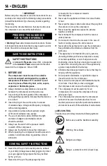 Предварительный просмотр 14 страницы Stanley STC24 Instruction Manual