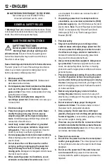 Предварительный просмотр 12 страницы Stanley STDH6513 Instruction Manual