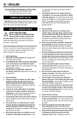 Предварительный просмотр 12 страницы Stanley STHR1232 Instruction Manual