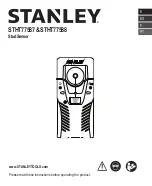 Предварительный просмотр 1 страницы Stanley STHT77587 Manual