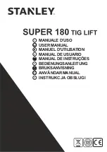 Stanley SUPER 180 TIG LIFT User Manual предпросмотр